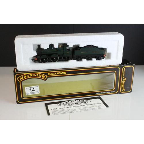 14 - Three boxed Palitoy Mainline OO gauge locomotives to include 2301 Class (Dean Goods) 0-6-0 GWR green... 