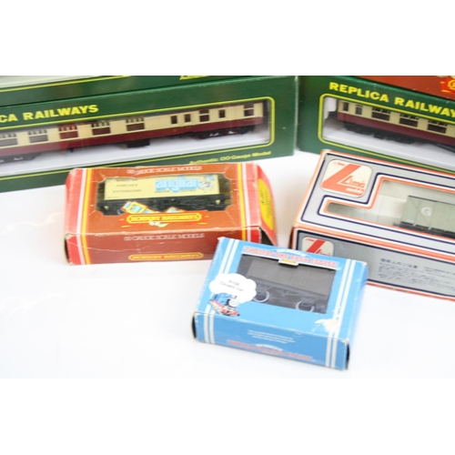 160 - Seven boxed OO gauge items of rolling stock to include 3 x Replica Railways (12147, 12053 & 12137), ... 