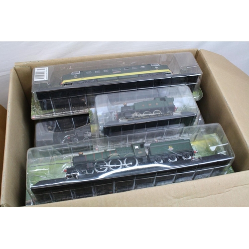 162 - 24 x Great British Locomotives Collection OO Gauge models to include Caledonian 'Single' 4-2-2, GCR ... 