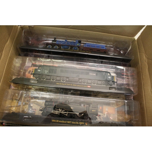 162 - 24 x Great British Locomotives Collection OO Gauge models to include Caledonian 'Single' 4-2-2, GCR ... 