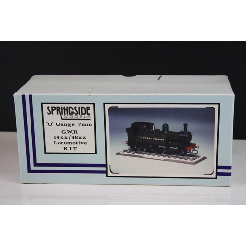 176 - Boxed Springside Models O gauge 7mm GWR 14XX / 48XX Locomotive kit, unbuilt