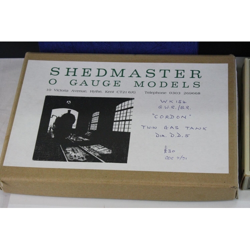 187 - Eight boxed O & OO gauge to include Milestones GWR Dean Single 3031 Class (OO), 4 x Haywood Railway ... 