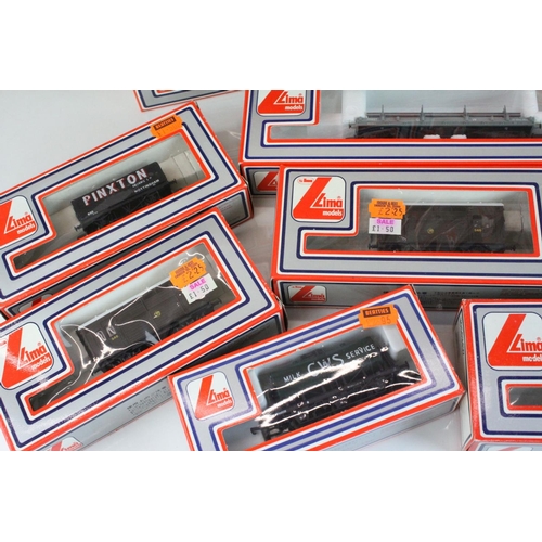 19 - 21 Boxed Lima OO gauge items of rolling stock to include wagons, trucks and coaches