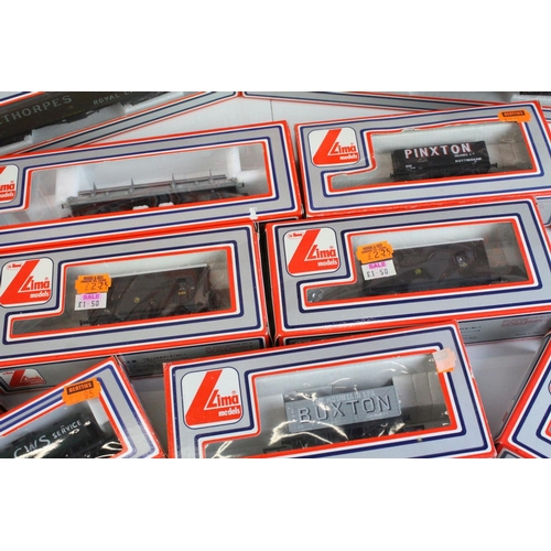 19 - 21 Boxed Lima OO gauge items of rolling stock to include wagons, trucks and coaches