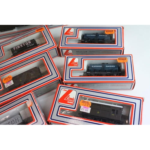 19 - 21 Boxed Lima OO gauge items of rolling stock to include wagons, trucks and coaches