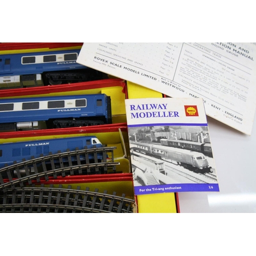 191 - Boxed Triang Hornby RS52 The Blue Pullman electric train set with locomotive, rolling stock. track a... 