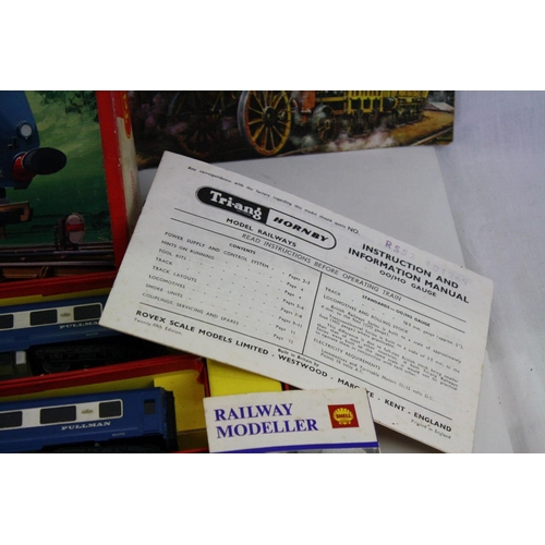 191 - Boxed Triang Hornby RS52 The Blue Pullman electric train set with locomotive, rolling stock. track a... 