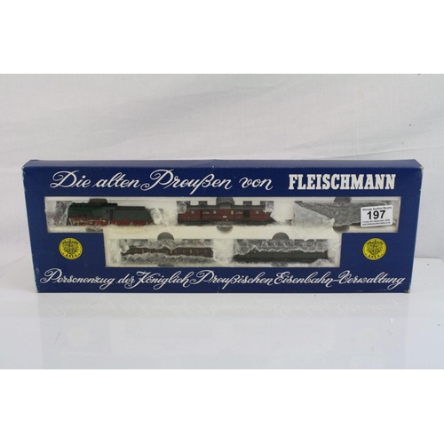 197 - Boxed Fleischmann N gauge 7880 KPEV Locomotive and rolling stock set