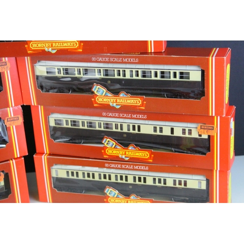 20 - 16 Boxed Hornby OO gauge items of rolling stock to include 2 x R122, 2 x R456, 2 x R457, R123, 3 x R... 