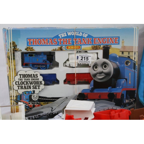 215 - Boxed Hornby Thomas the Tank Engine R183 Clockwork Train Set with Thomas locomotive and rolling stoc... 