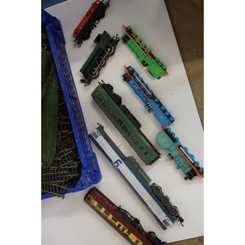 235 - Large quantity of OO gauge model railway to include track, spares, repairs and trackside buildings (... 