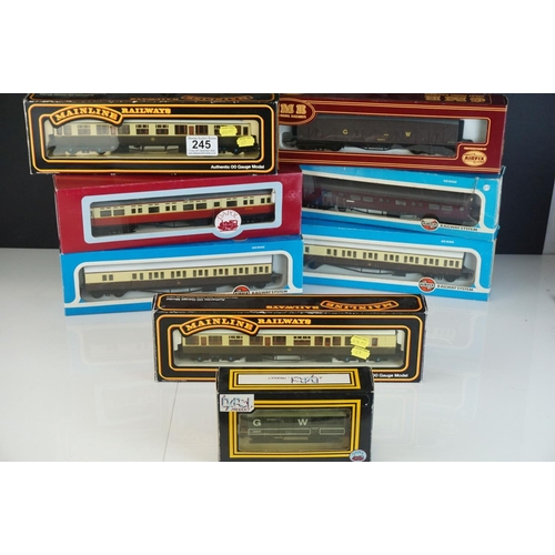 245 - Eight boxed OO gauge items of rolling stock to include 4 x Airfix, 2 x Mainline and 2 x Dapol