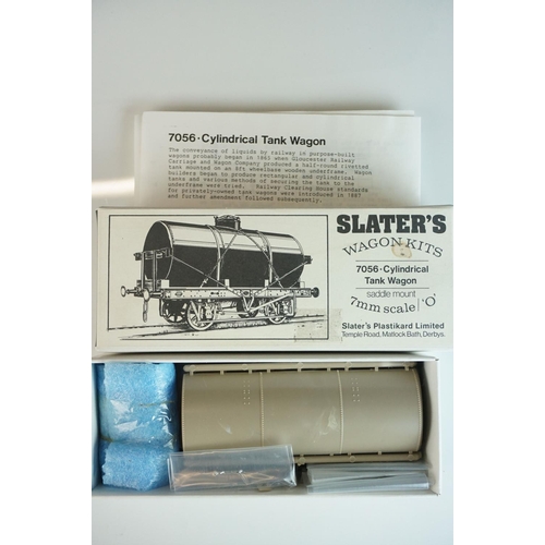 247 - Eight boxed O gauge Slaters Wagon & Coach kits to include 2 x Coach Kits (7C08 Dean Non Corridor All... 