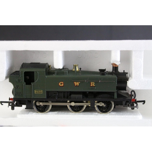 25 - Four boxed OO gauge locomotives to include 2 x Lima (205111MWG GWR 2-6-2 & 205117MWG GWR 0-6-0) and ... 