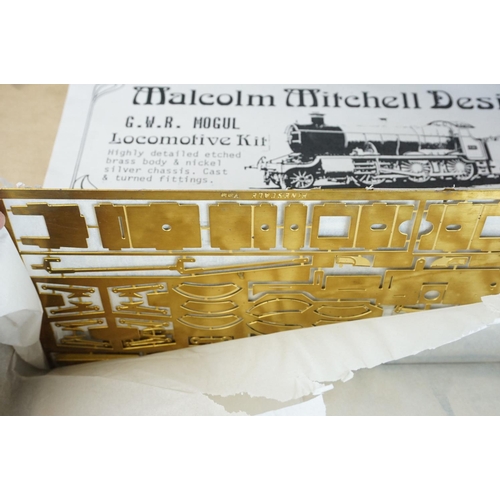 252 - Boxed Malcolm Mitchell Design O gauge GWR Mogul Locomotive metal kit plus a boxed Malcolm Mitchell D... 