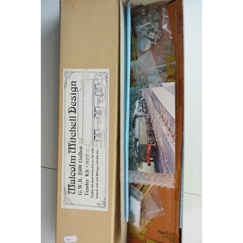 252 - Boxed Malcolm Mitchell Design O gauge GWR Mogul Locomotive metal kit plus a boxed Malcolm Mitchell D... 