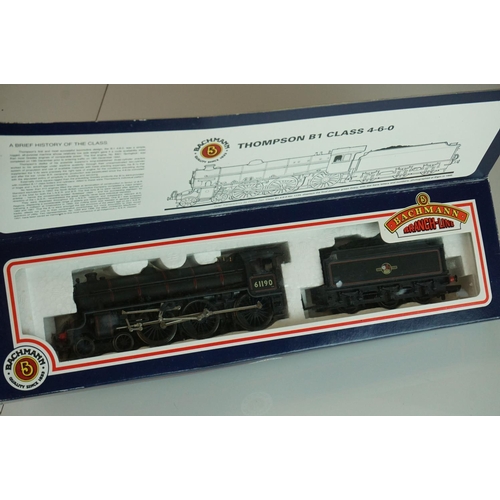 261 - Four boxed OO gauge locomotives to include 2 x Hornby (R072 BR Class 25 Diesel green & R355 MR 4-4-0... 