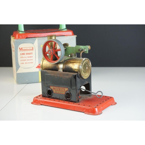 263 - Three boxed Mamod engines to include Model Power Hammer, Miniature Grinding Machine & Line Shaft. Bo... 