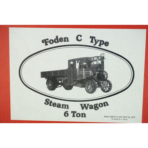 270 - Boxed Wills Finecast Foden C Type Steam Wagon 6 Ton precision cast metal kit 3/8 to 1 foot, excellen... 