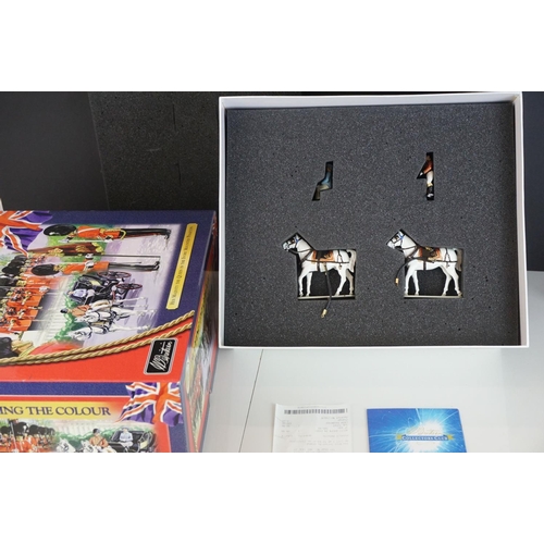 271 - Boxed Britains Trooping the Colour Her Majesty The Queen in The Ivory Mounted Phaeton set, complete ... 