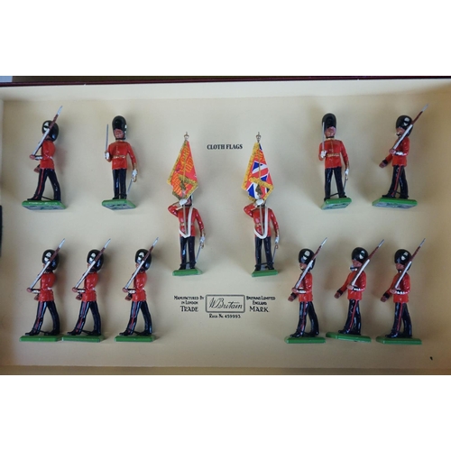 277 - Boxed ltd edn Britains 5186 Welsh Guards metal figure set, complete and excellent