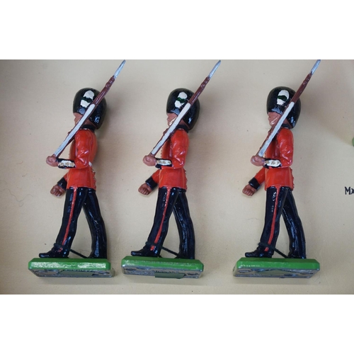 277 - Boxed ltd edn Britains 5186 Welsh Guards metal figure set, complete and excellent