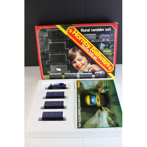 28 - Boxed Hornby OO gauge R174 Rural Rambler Set, complete with 1977 catalogue