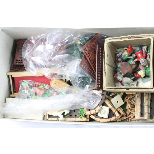 287 - Collection of plastic and metal farming figures and accessories mainly Britains featuring Floral Gar... 