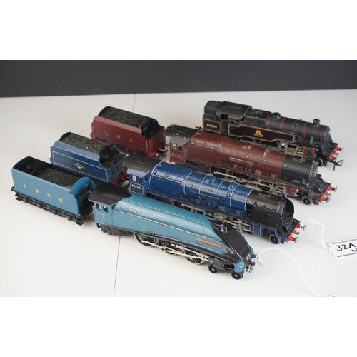 32a - Four Hornby Dublo locomotives to include City of Glasgow, Duchess of Atholl, Mallard and 2-6-4 BR in... 