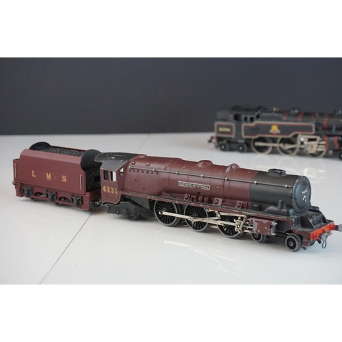 32a - Four Hornby Dublo locomotives to include City of Glasgow, Duchess of Atholl, Mallard and 2-6-4 BR in... 