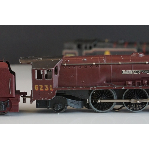 32a - Four Hornby Dublo locomotives to include City of Glasgow, Duchess of Atholl, Mallard and 2-6-4 BR in... 