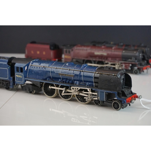 32a - Four Hornby Dublo locomotives to include City of Glasgow, Duchess of Atholl, Mallard and 2-6-4 BR in... 