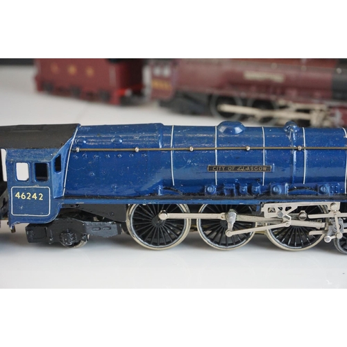 32a - Four Hornby Dublo locomotives to include City of Glasgow, Duchess of Atholl, Mallard and 2-6-4 BR in... 