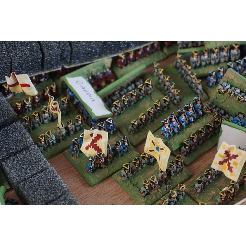 330 - Collection of miniature metal and plastic war gaming vehicles and accessories, painted, vg quality