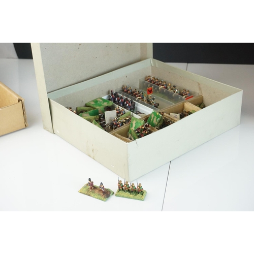 330 - Collection of miniature metal and plastic war gaming vehicles and accessories, painted, vg quality