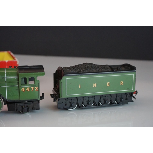 35a - Two boxed Hornby OO gauge locomotives to include Triang Hornby R855N LNER Flying Scotsman with steam... 