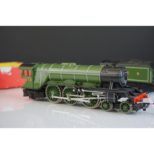 35a - Two boxed Hornby OO gauge locomotives to include Triang Hornby R855N LNER Flying Scotsman with steam... 