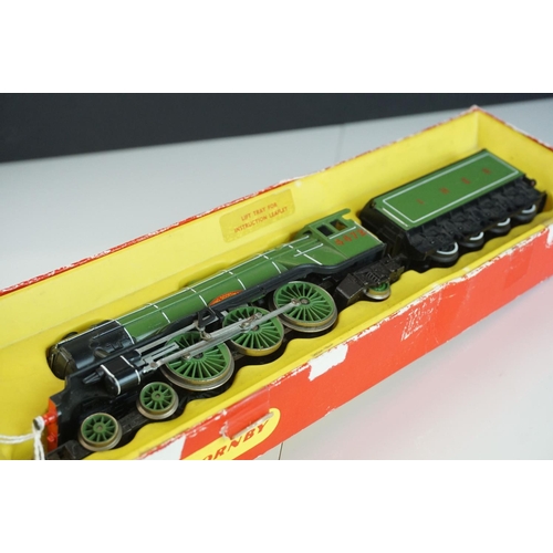 35a - Two boxed Hornby OO gauge locomotives to include Triang Hornby R855N LNER Flying Scotsman with steam... 