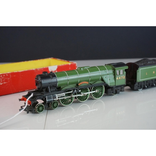 35a - Two boxed Hornby OO gauge locomotives to include Triang Hornby R855N LNER Flying Scotsman with steam... 