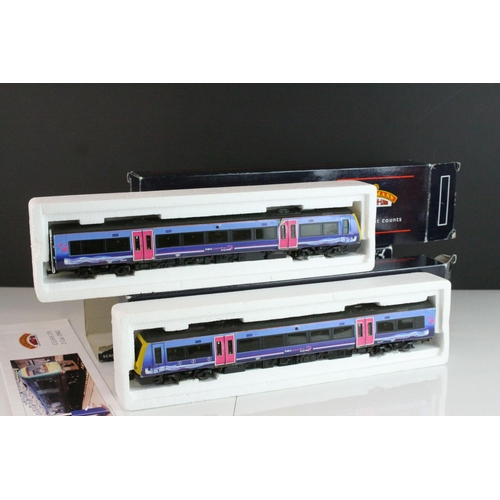 5 - Boxed Bachmann OO gauge 32450 170/1 Turbostar 2 Car DMU Midland Mainline, damaged outer box