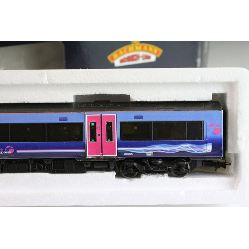 5 - Boxed Bachmann OO gauge 32450 170/1 Turbostar 2 Car DMU Midland Mainline, damaged outer box