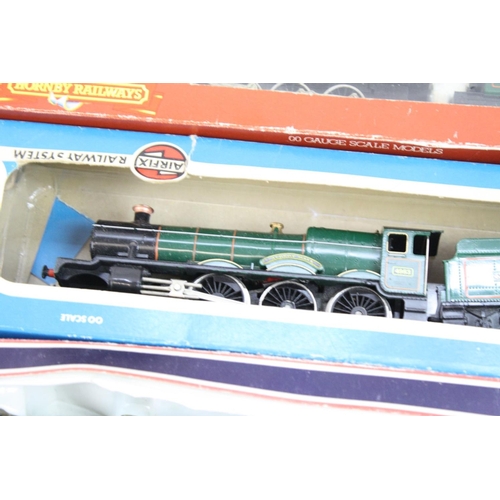 53 - Five OO gauge locomotives with damaged or incorrect boxes to include Hornby Albert Hall, Evening Sta... 