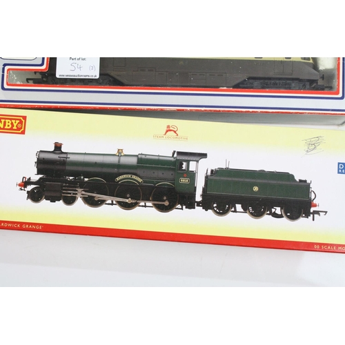 54 - Three boxed OO gauge locomotives to include Bachmann Class 43 Warship D865 Zealous BR maroon yellow ... 