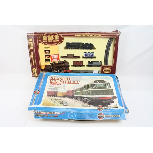 59 - Two boxed OO gauge electric train sets to include Airfix GMR 54065-4 Euston to Liverpool and Airfix ... 