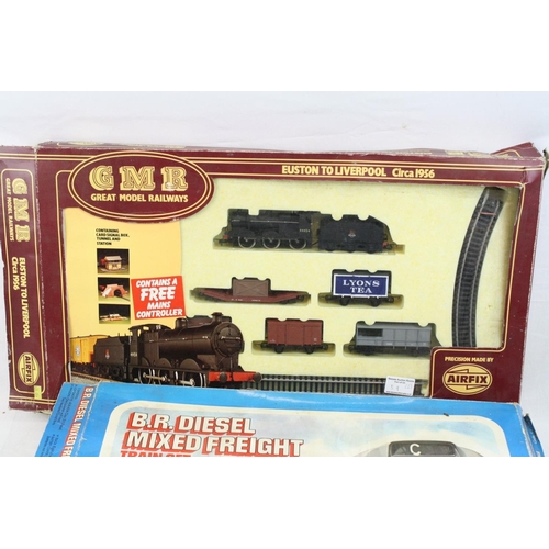 59 - Two boxed OO gauge electric train sets to include Airfix GMR 54065-4 Euston to Liverpool and Airfix ... 