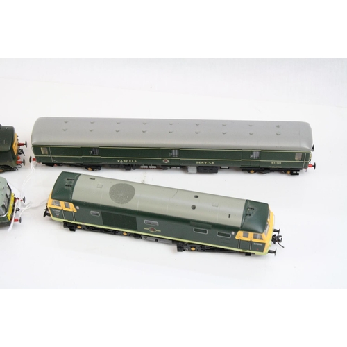 74 - Four Heljan OO gauge locomotives to include Parcels Service M55989, D5905 BR, D7000 BR & E79962