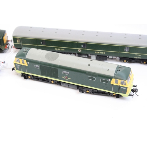 74 - Four Heljan OO gauge locomotives to include Parcels Service M55989, D5905 BR, D7000 BR & E79962