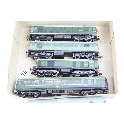 75 - Five OO gauge Bachmann locomotives to include D5038, D5182, D7502, D8138 & M51928