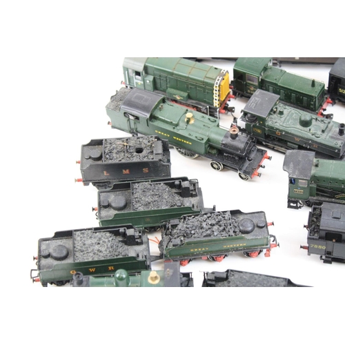 76 - 17 OO gauge locomotives to include Bachmann, Mainline, Hornby etc featuring Hornby County of Cornwal... 