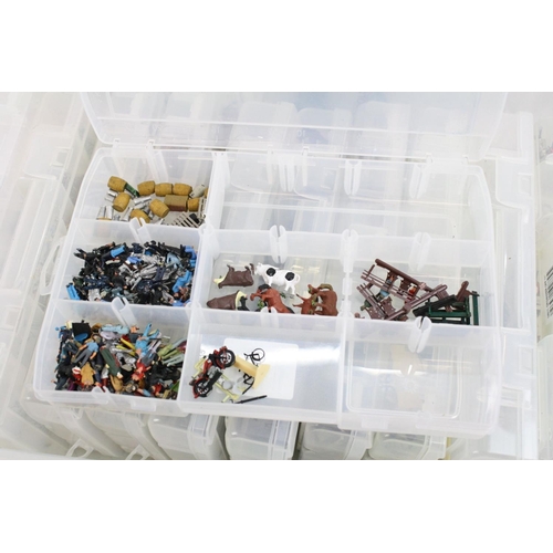 82 - Quantity of model railway accessories and parts to include switches, tools, signals, couplings, coac... 